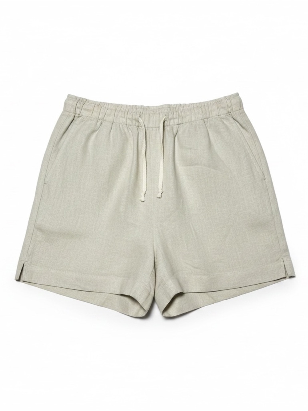 Alex Crane Bo Shorts in Bone NWT Size Large 100% Linen